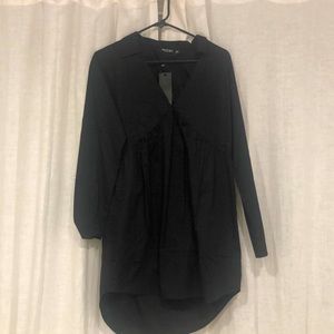 Brand new Nasty Gal Black Mini Shirt Dress